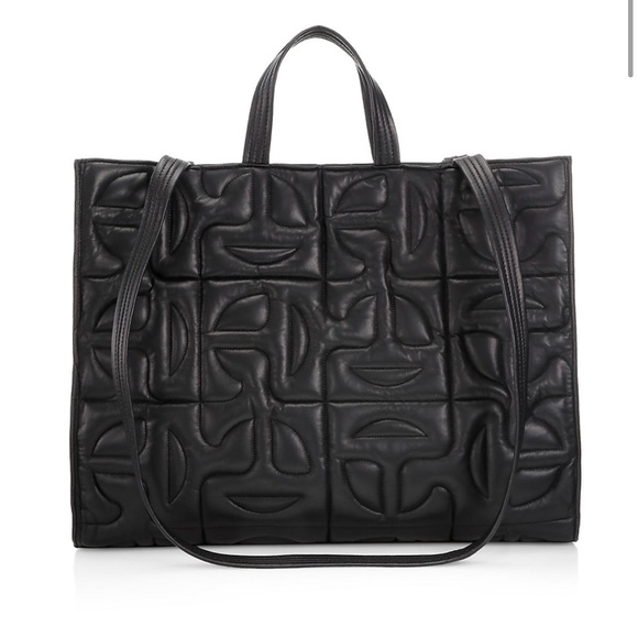 TELFAR X MOOSE KNUCKLES LARGE SHOPPER BLACK - Picture 4 of 6